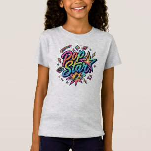 Pop-Star lustiges Popcorn-Grafik-T-Shirt T-Shirt