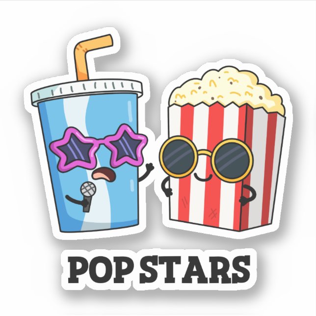Pop Stars Der sonnige Snack Pub Aufkleber (Vorderseite)