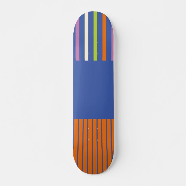 Pop-Streifen modern gestreift Skateboard (Vorne)