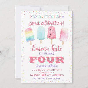 Pop Sur Invitation Anniversaire