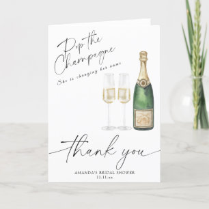 Pop the Champagne - merci la douche nuptiale