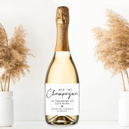 Pop The Champagne Modern Handwriting Script 