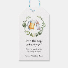 Pop the Top, wenn sie Pop Baby Dusche Geschenkanhänger
