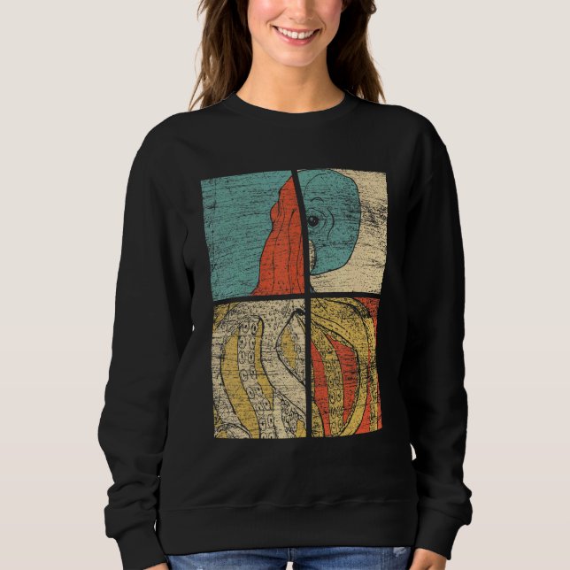 Pop Tintenfisch Octopus Sweatshirt (Vorderseite)