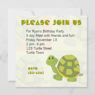 Pop Turtle Einladung