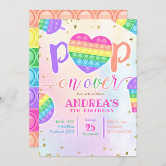 Pop über die Einladung zur Geburtstagspartei