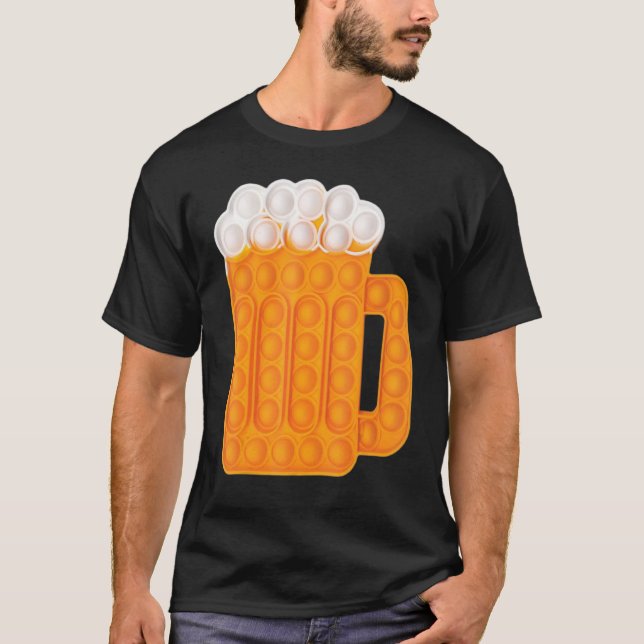 Pop Up Fidget Game Vatersday Bear für Vater T-Shirt (Vorderseite)