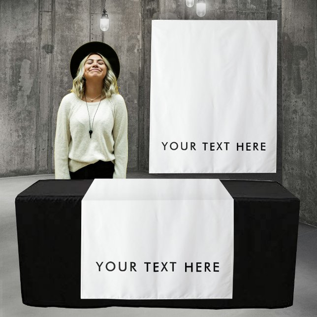 Pop Up Shop Table Runner Banner Business Text Wandteppich (Pop Up Shop Table Runner Banner Business Text Tapestry)