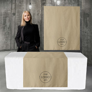 Pop-Up-Shop-Tischläufer-Banner-Logo-Kraftpapier Wandteppich