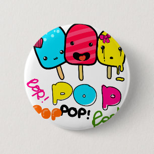 Pop-Verrücktheit Button