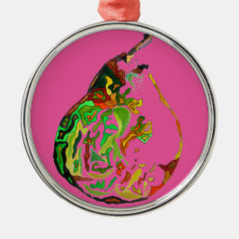 Pop von Birnen Silbernes Ornament