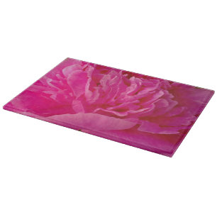 Pop von Pink Peony-11x8 GLASS SCHNITTSTELLE Schneidebrett
