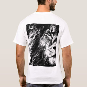 Pop-Vorlagenvorlagen auf der Rückseite T-Shirt