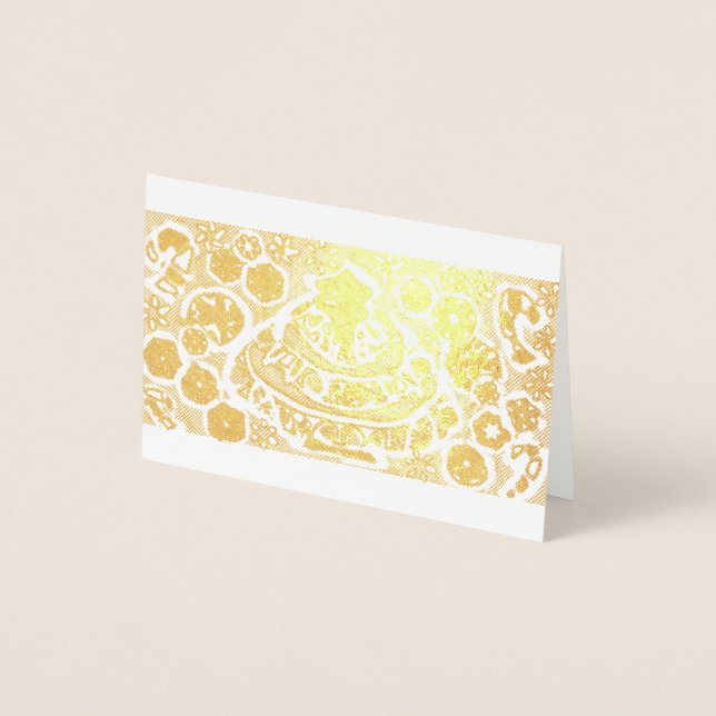 Pop Weihnachten Peppermint Folienkarte (Vorderseite)