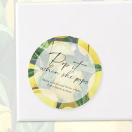 Pop, wenn sie Pop - Zitronen - Geschenkanhänger