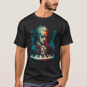 Pop Wolfgang Amadeus Mozart Musikpiano 1 T-Shirt