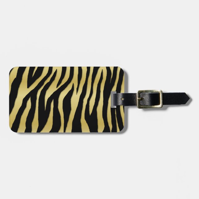 Pop Zebra Gepäckanhänger (Vorderseite horizontal)