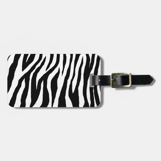 Pop Zebra Gepäckanhänger (Vorderseite horizontal)