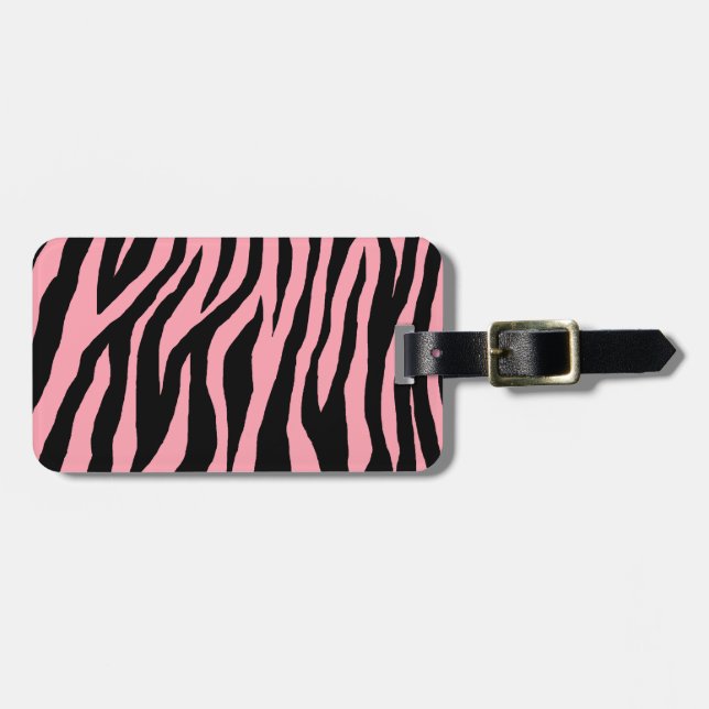Pop Zebra Gepäckanhänger (Vorderseite horizontal)