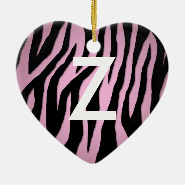 Pop Zebra Keramik Ornament (Vorne)