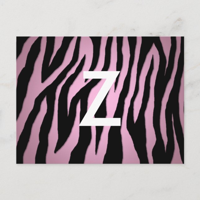 Pop Zebra Postkarte (Vorderseite)
