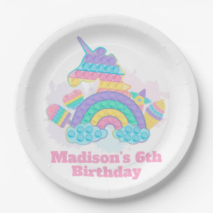 Pop zum Geburtstag  Pappteller