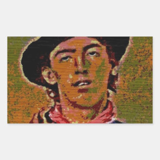 PopArt Billy Rechteckiger Aufkleber