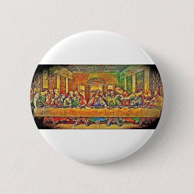 PopArt Da Vinci Button (Vorderseite)