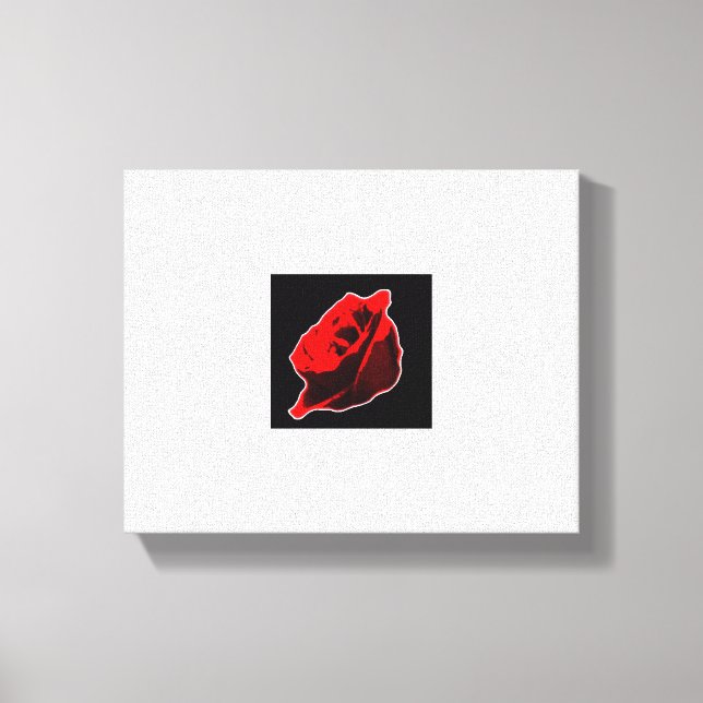 PopArt-Rose Print Leinwanddruck (Vorderseite)