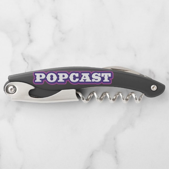 POPCAST-Korkenschraube Kellnermesser (Vorderseite)