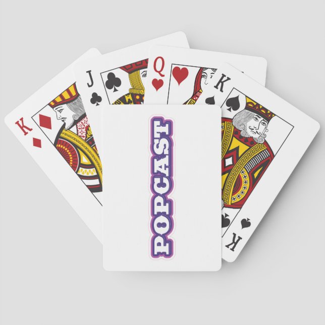 POPCAST spielende Karten (nicht markiert) Spielkarten (Rückseite)