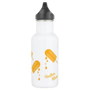 Popcles Niedlich Kids Water Flasche mit Namen Edelstahlflasche