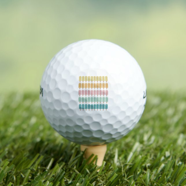 Popcles Vintag Ice Cream Retro Summer Design Golfball (Insitu T-Shirt)