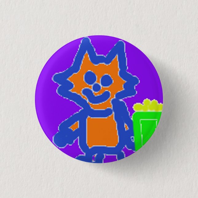Popcorn Anime Button (Vorderseite)