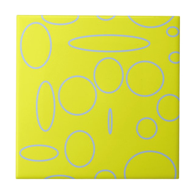 Popcorn Anime Loops Geometric Fliese (Vorderseite)