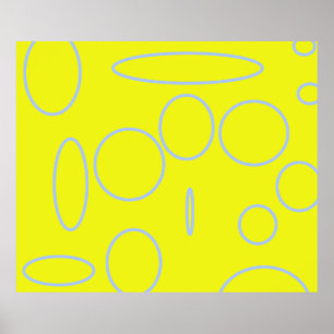 Popcorn Anime Loops Geometric Poster