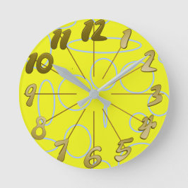 Popcorn Anime Loops Geometric Runde Wanduhr
