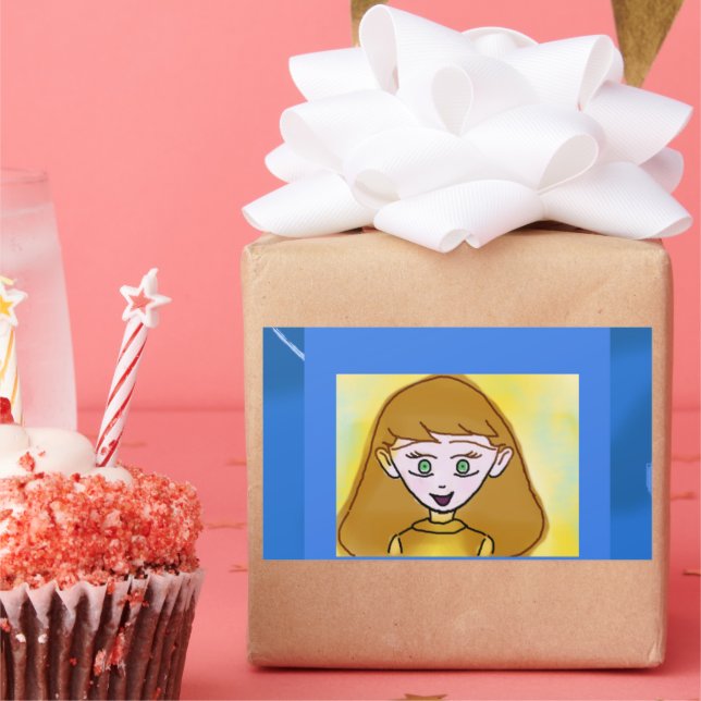 Popcorn Anime Sticker (Party)