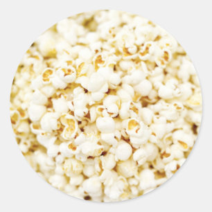 Popcorn-Aufkleber Runder Aufkleber