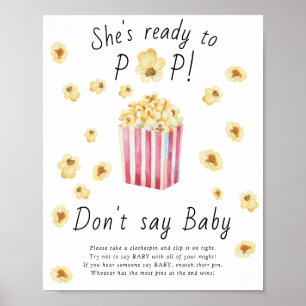 Popcorn-Baby-Party - Sag nicht Baby Poster