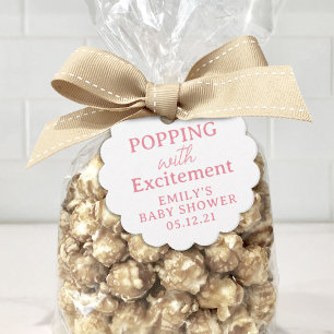 Popcorn Baby Shower Popping mit Spannung Geschenkanhänger