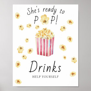 Popcorn Babydusche - GETRÄNKE Poster