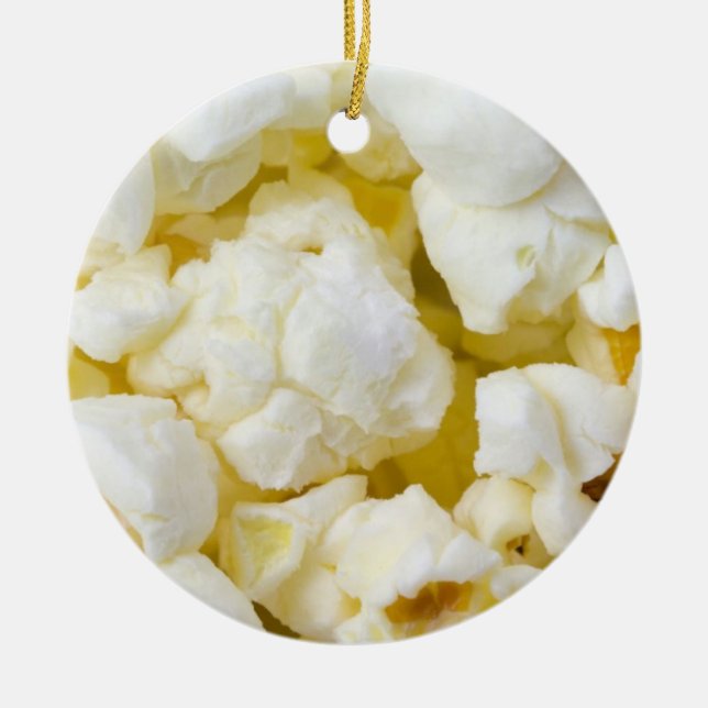 Popcorn-Ball-Weihnachtsverzierung Keramik Ornament (Vorne)