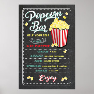 Popcorn-Bar-Schild Poster