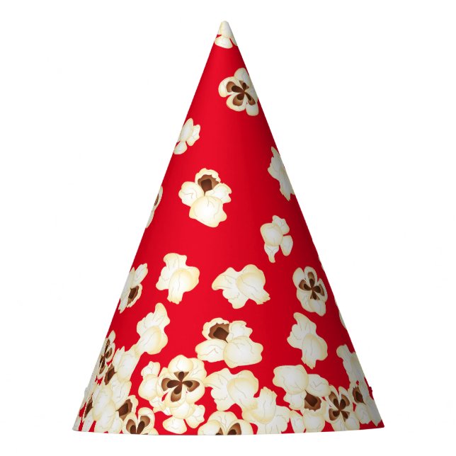 Popcorn Birthday Party Movie Theater Partyhütchen (Vorderseite)