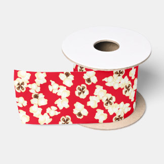 Popcorn Birthday Party Movie Theater Satinband