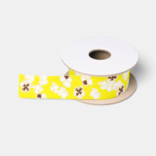 Popcorn Birthday Party Movie Theater Satinband