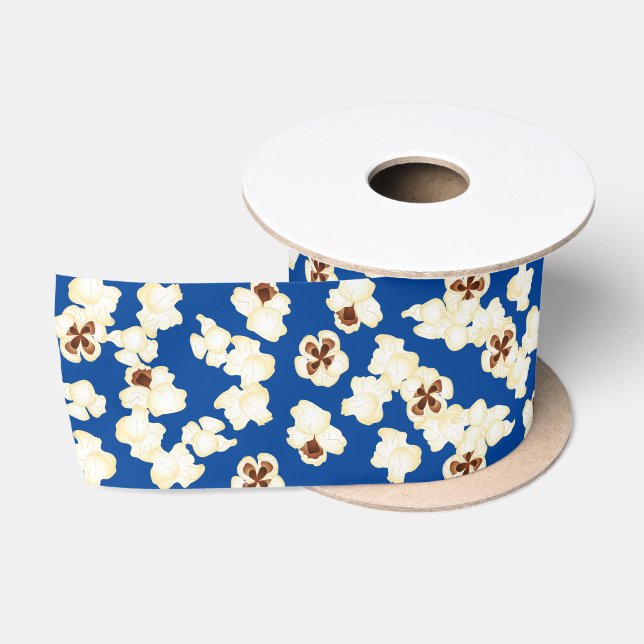 Popcorn Birthday Party Movie Theater Satinband (Spule)