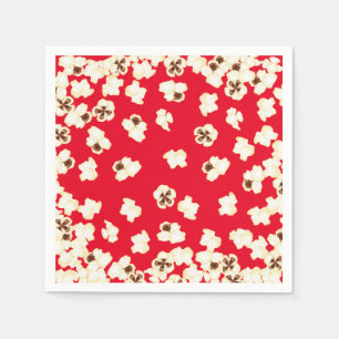 Popcorn Birthday Party Movie Theater Serviette