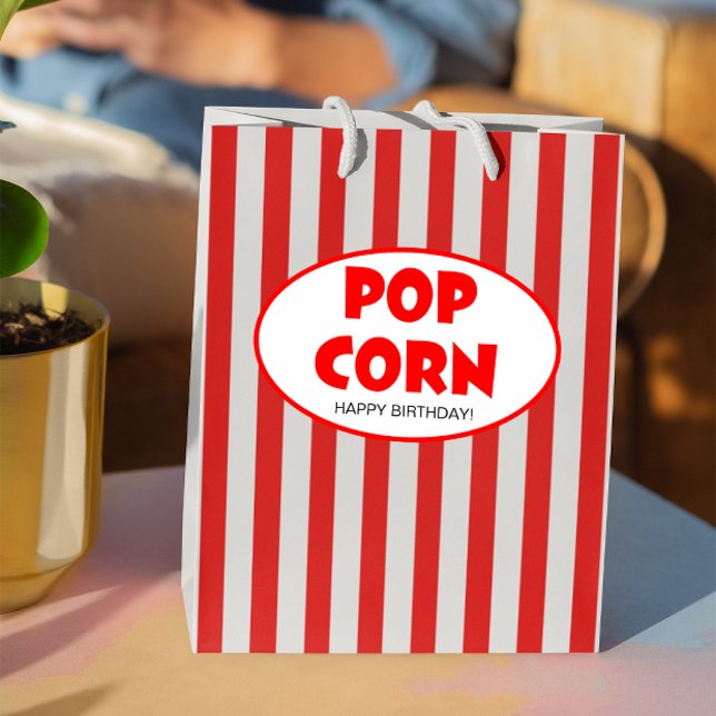 Popcorn Box Film Thema Personalisierte Geschenktas Mittlere Geschenktüte (Von Creator hochgeladen)